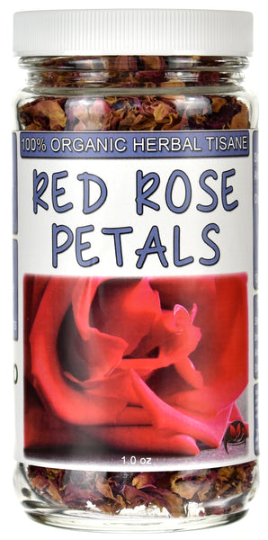 Organic Red Rose Petals Jar