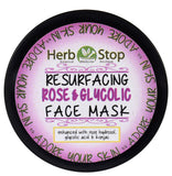 Resurfacing Glycolic Rose Face Mask Top of Jar