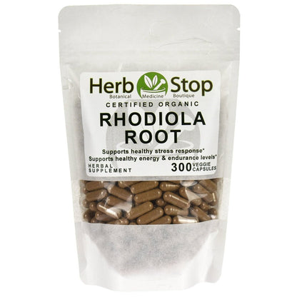 Rhodiola Rosea Root Organic Capsules Bulk Bag