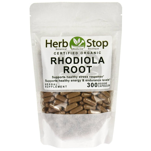 Rhodiola Rosea Root Organic Capsules Bulk Bag