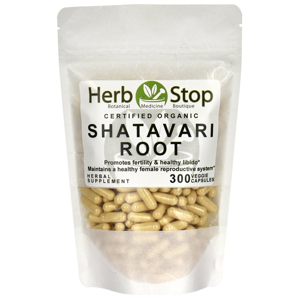Organic Shatavari Root Capsules Bulk Bag