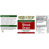 Sinus Drain Extract Label