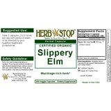 Slippery Elm Capsules Label