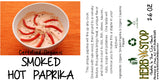 Organic Smoked Hot Paprika Label