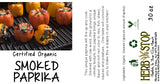 Organic Smoked Paprika Label