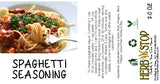 Spaghetti Seasoning Label