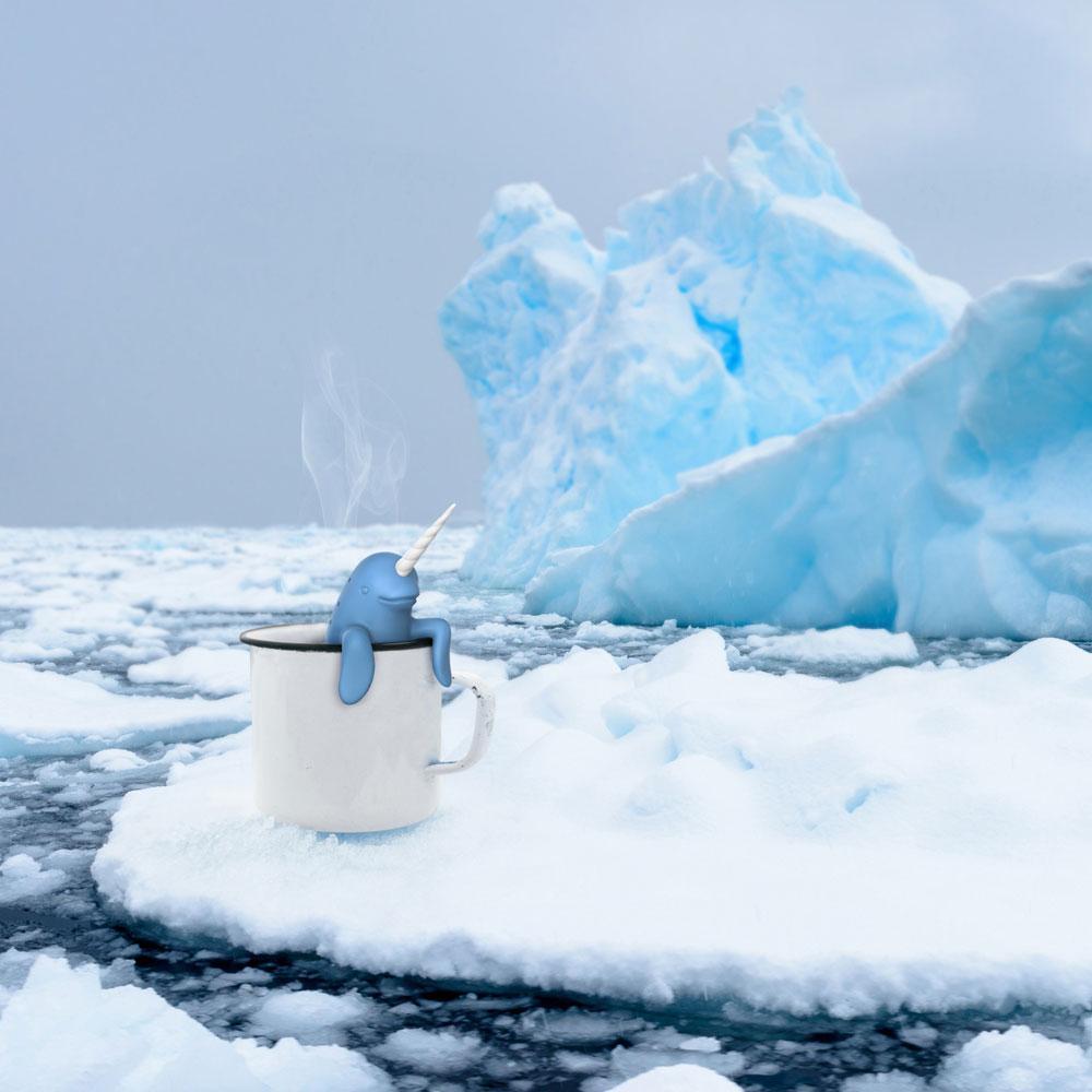 Spiked Tea Infuser Fred in the ice