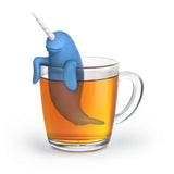 Spiked Narwhal Tea Infuser in Cup