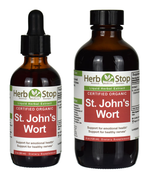 Organic St. John's Wort Extract Bottles