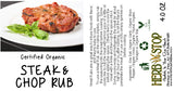 Steak & Chop Rub Label