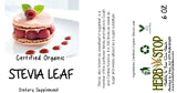 Organic Stevia Leaf Label