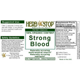 Strong Blood Capsules Label