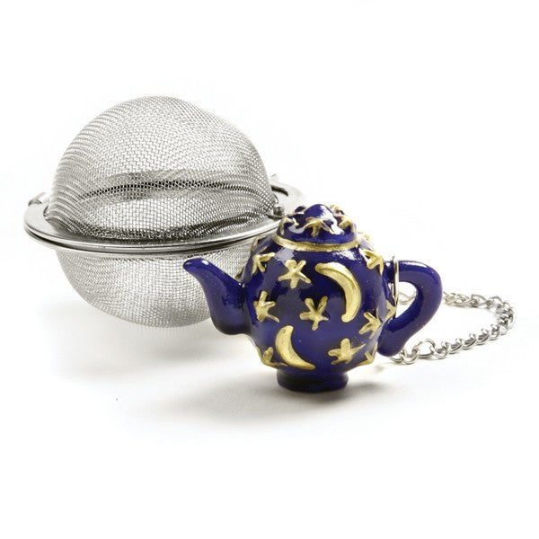 2 Inch Mesh Tea Ball Infuser with Celestial Teacup Weight