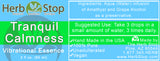 Tranquil Calmness Vibrational Essence Label