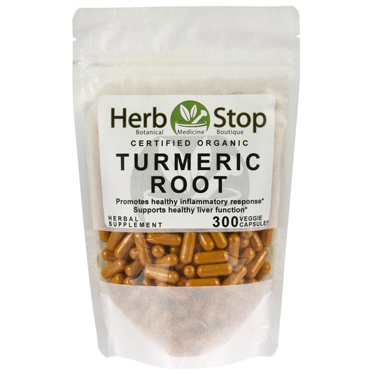 Turmeric Root Organic Capsules Bag