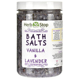 Vanilla Lavender Bath Salt Jar