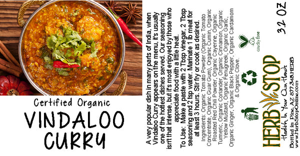 Vindaloo Curry Label