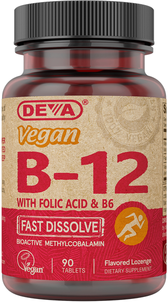 Deva Nutrition Vitamin B-12 with Folic Acid & B6
