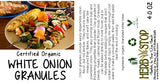 Organic White Onion Granules