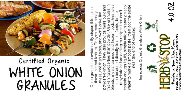 Organic White Onion Granules