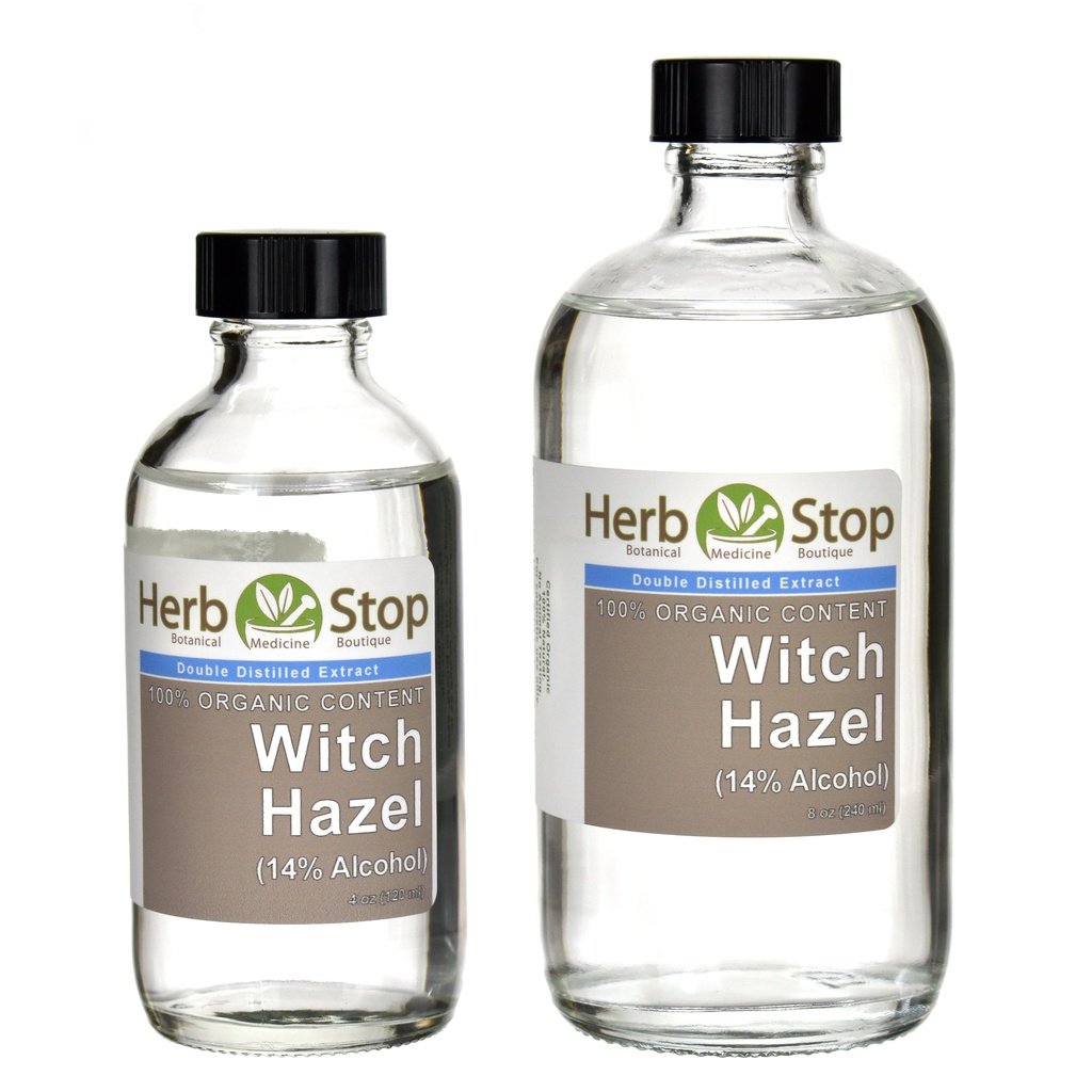 Organic Witch Hazel Extract Bottles