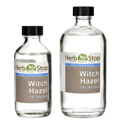 Organic Witch Hazel Extract Bottles