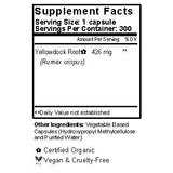 Yellowdock Capsules Supplement Facts