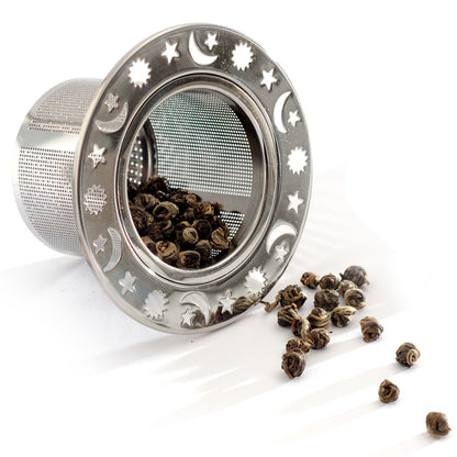 Celestial Laser Etched Tea Infuser with Herbs