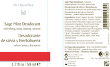 Dr. Hauschka Sage Mint Deodorant Label